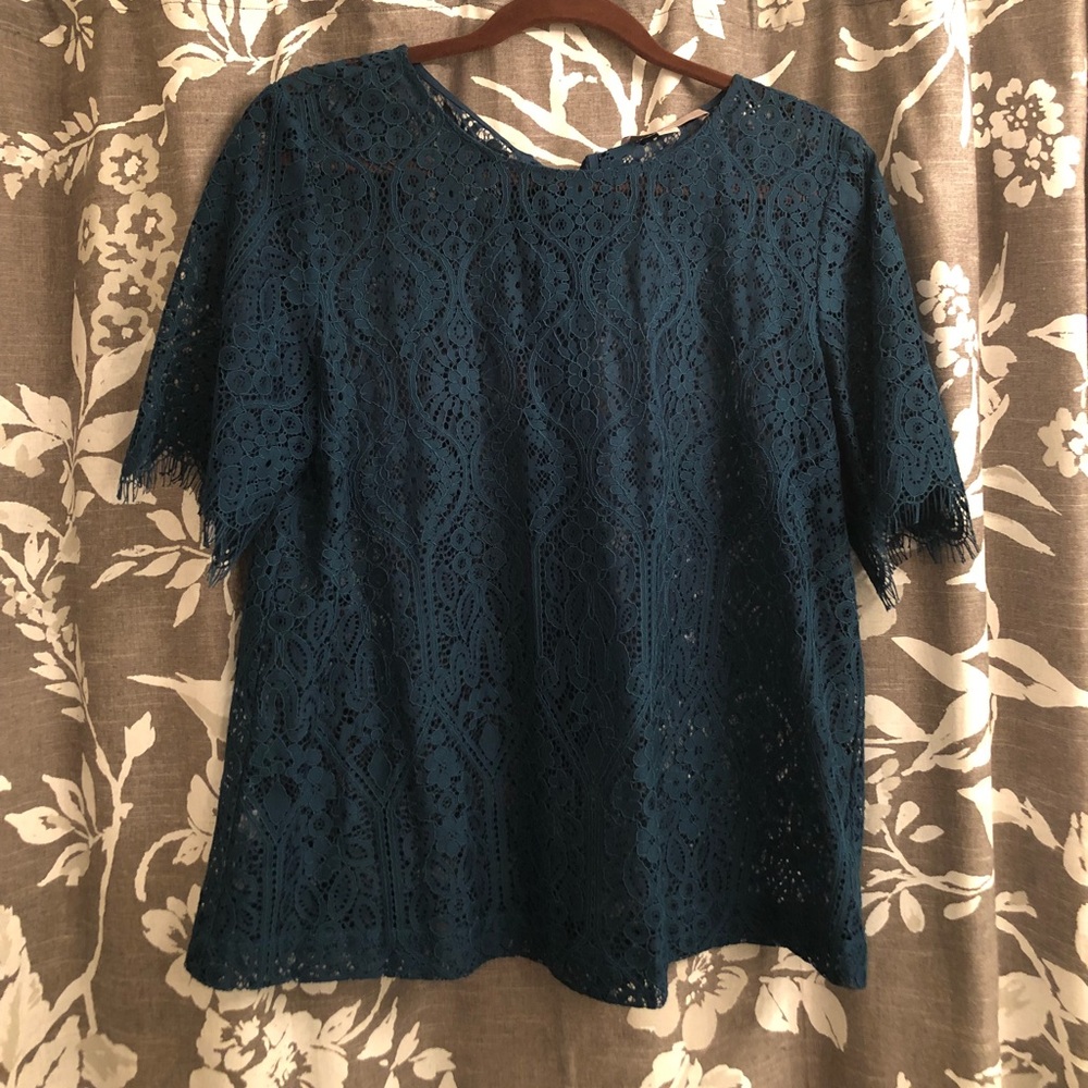 LOFT Lace Tie-Back Top